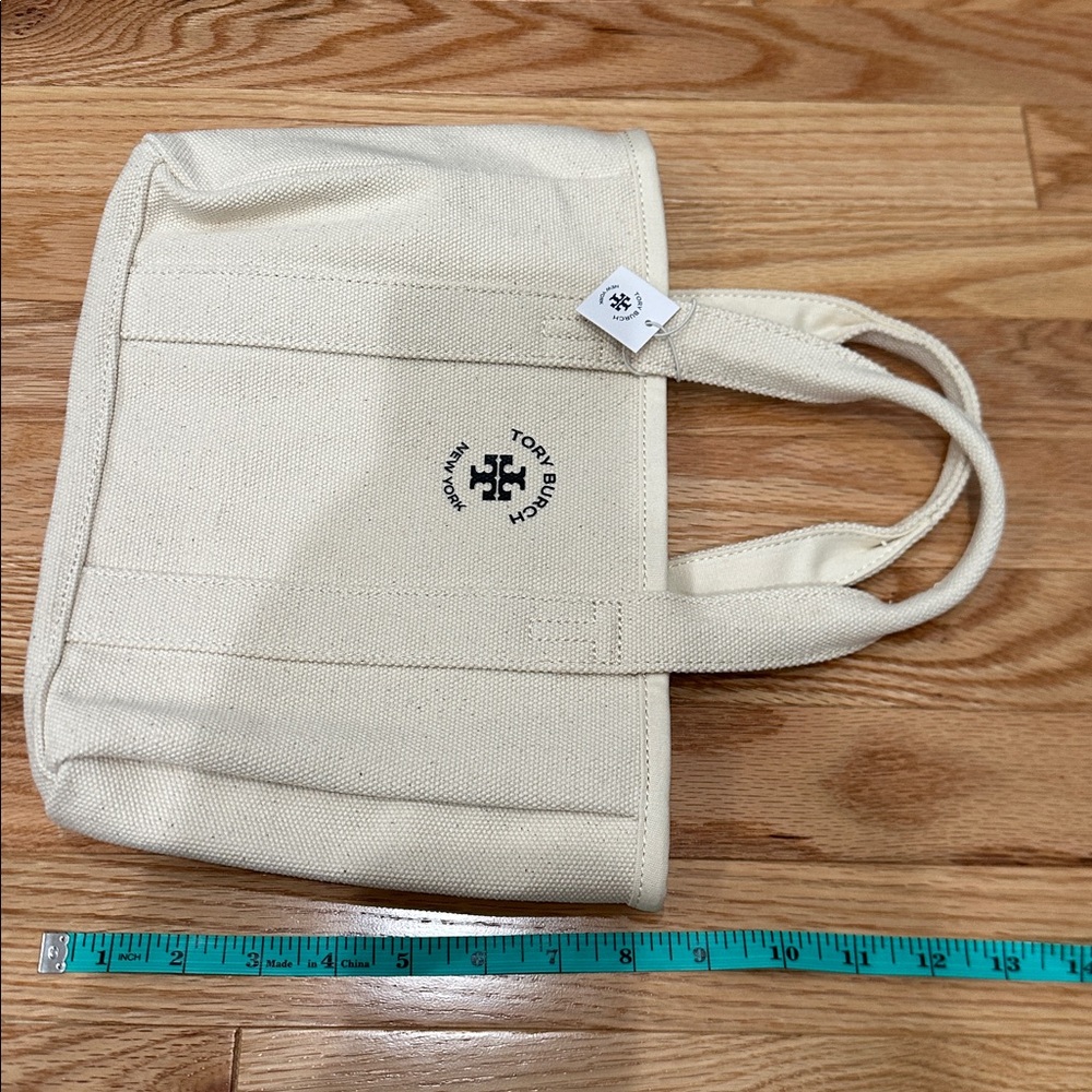 Tory Burch natural canvas tote NEW - Picture 6 of 6